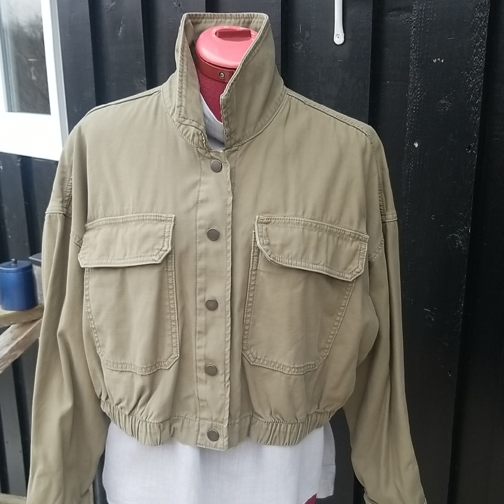 Women's Army Green Jacket Torrid Size 1